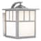 Vaxcel Mission Stainless Steel 1 Light Rectangle Outdoor Wall Lantern White Glass OW14673ST - alternate 1